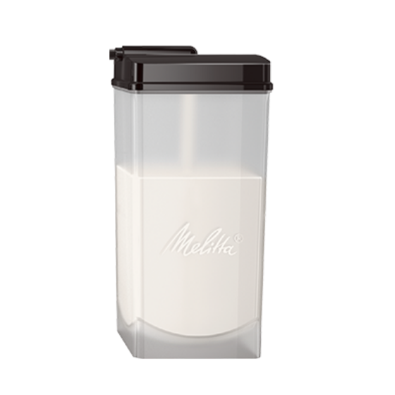 Milchbehälter transparent, 1 Liter, komplett