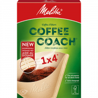 Filtres à café Melitta® Coffee Coach®, 1x4® bruns, 40 filtres