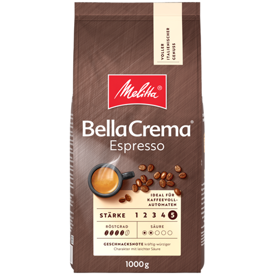 Melitta® BellaCrema® Espresso, Kaffeebohnen, 1000g