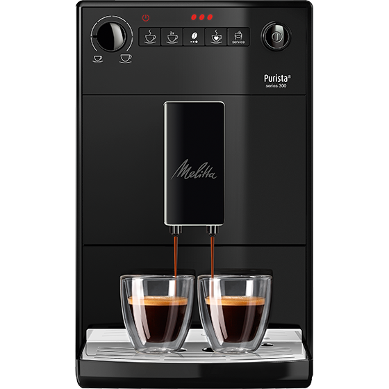 Melitta Purista Noir/Mat F230-104, Machine à café/Espresso Noir, Machine à  expresso, 1,2 L, Café en grains, Broyeur intégré, 1450 W, Noir
