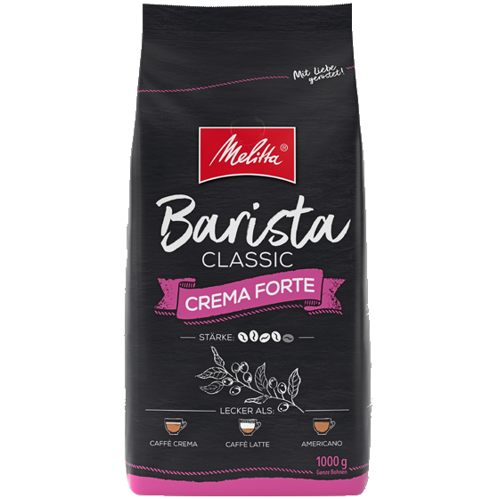 Café Melitta® Barista Crema Forte, Café en grain, 1000g