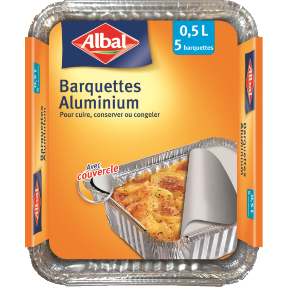 Albal Barquettes Aluminium 0,5L