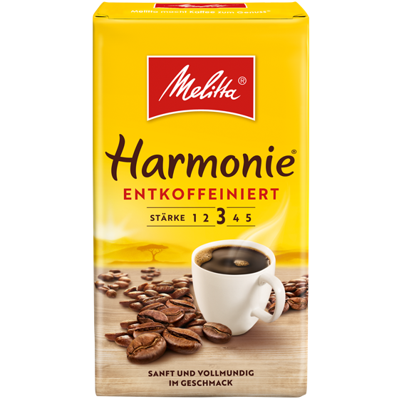 Melitta® Harmonie® entkoffeiniert, Filterkaffee, 500g